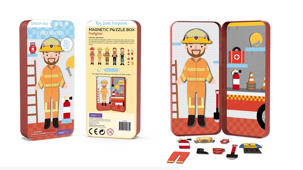 Juego Puzzle Magnético -Bombero- MierEdu