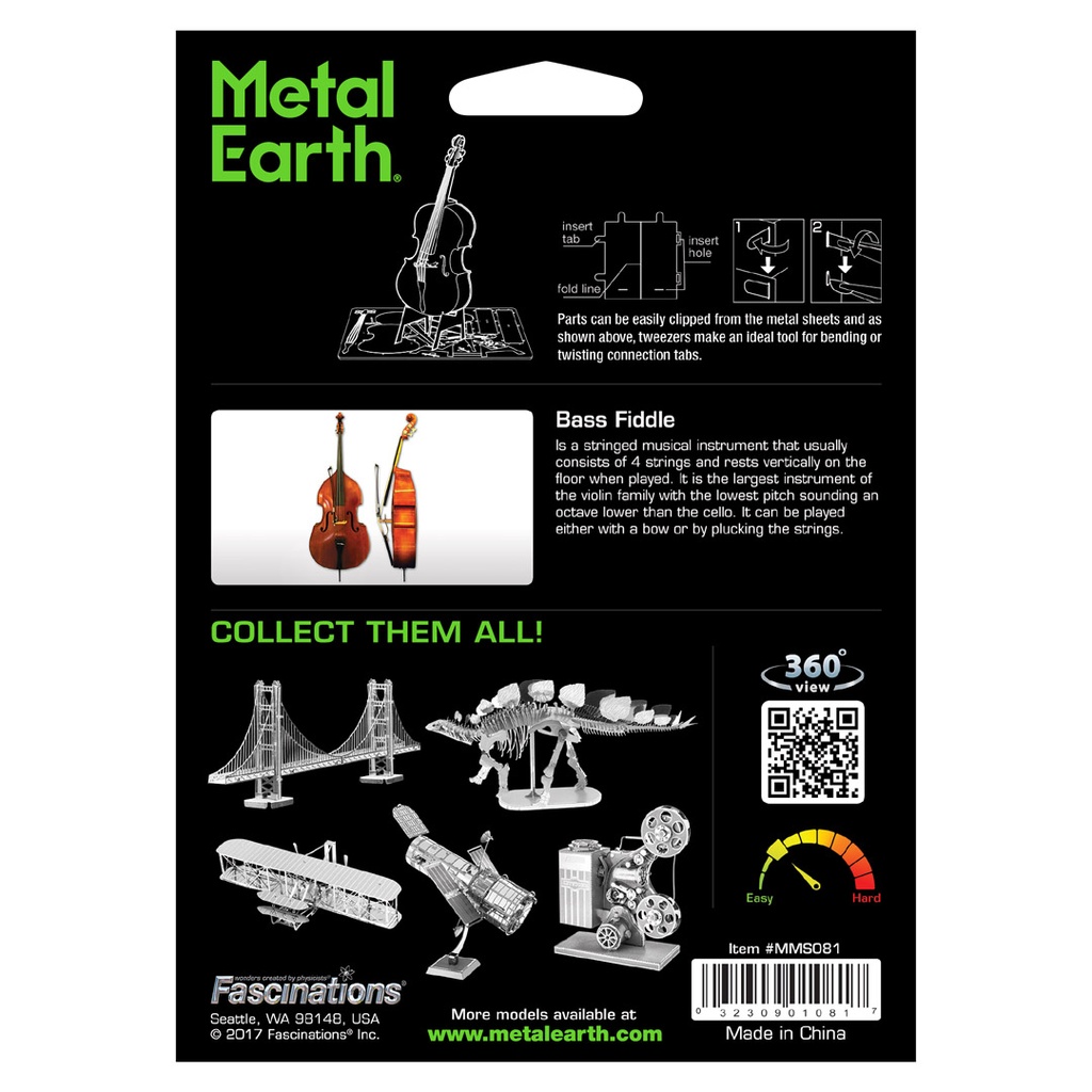 Metal Earth -Contrabajo