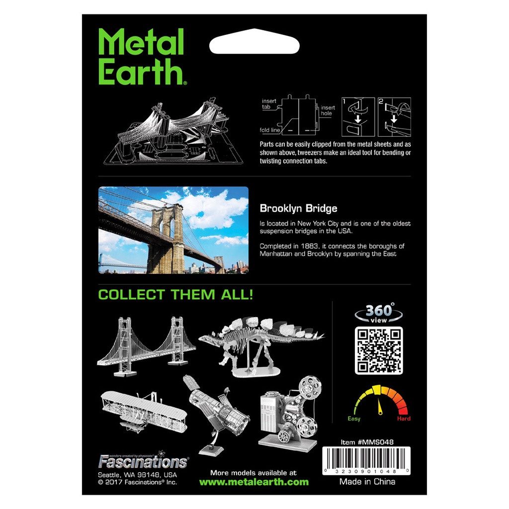 Metal Earth -Brooklyn Bridge