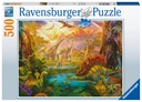 Puzzle 500 piezas -Tierra de los Dinosaurios- Ravensburge