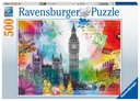Puzzle 500 piezas -Postal de Londres- Ravensburger