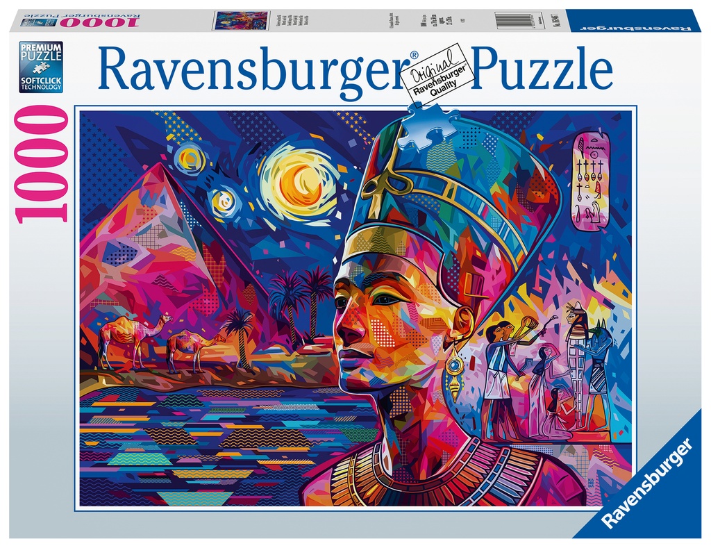 Puzzle 1000 piezas -Nefertiti en el Nilo- Ravensburger
