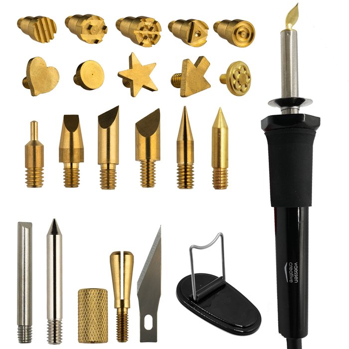 Pirógrafo + 23 Puntas 220V 30W Vaessen