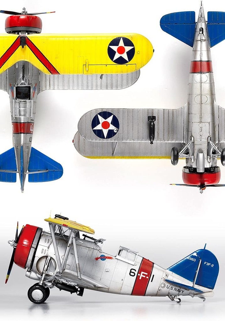 Avión 1/48 -USN F3F-2 VF-6 Fighting Six- Academy