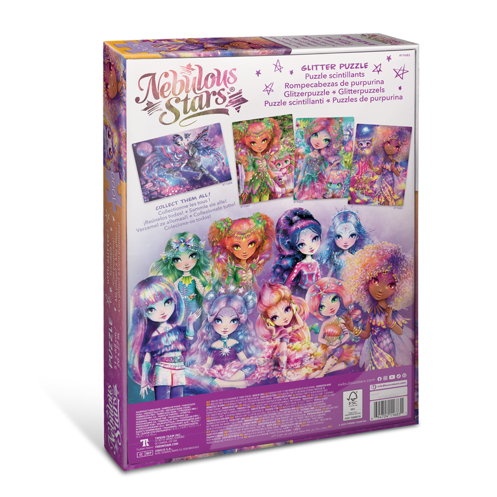 Puzzle 1000 piezas Glitter -Orelia & Luminia- Nebulous