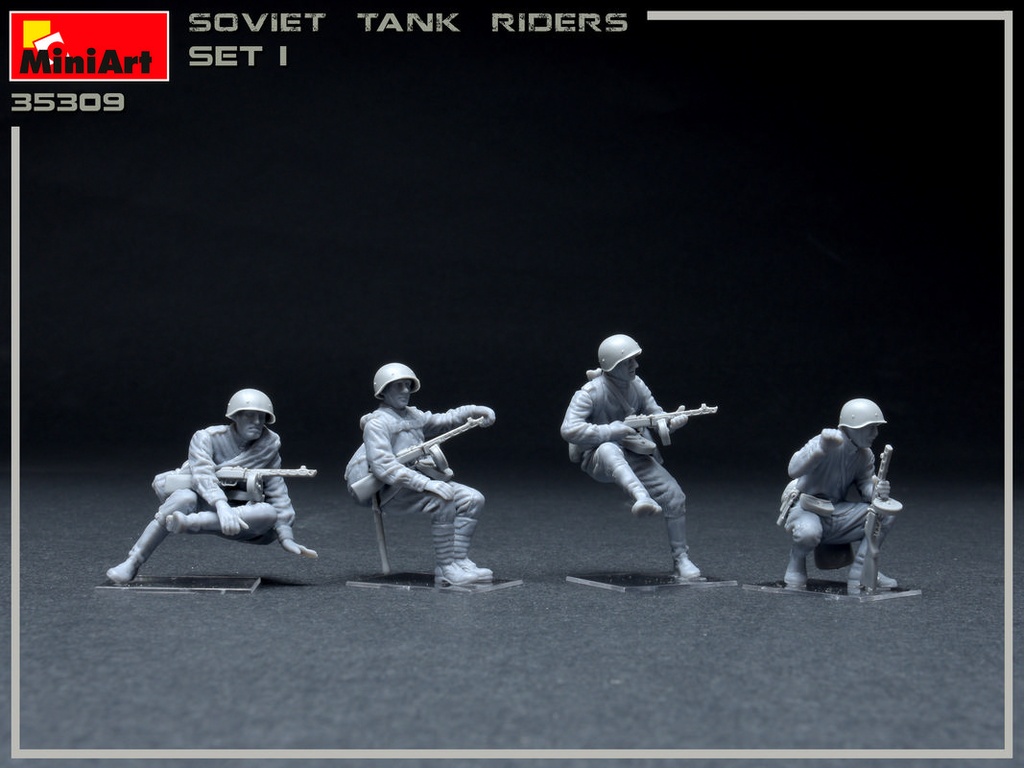 Figuras -Soviet Tank Riders 1 Set- 1/35 MiniArt