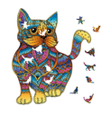 Puzzle Madera 99 piezas -Arcoiris Gato- Eureka