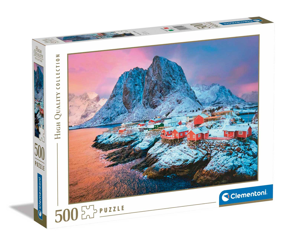 Puzzle 500 piezas -Hamnoy Village- Clementoni