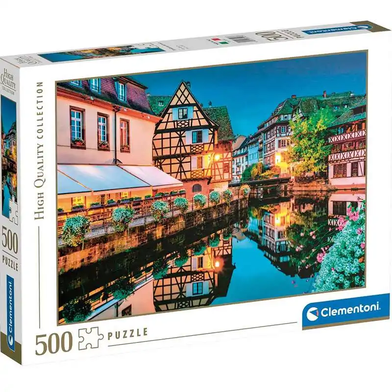 Puzzle 500 piezas -Strasbourg Old Town- Clementoni