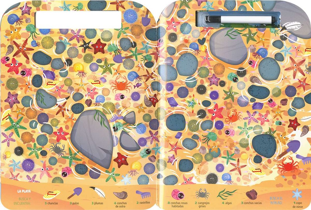 Busca, Señala y Borra -Bajo el Mar- Susaeta Ediciones