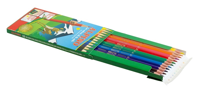 Estuche Lápices Color (12 Colores) Alpino