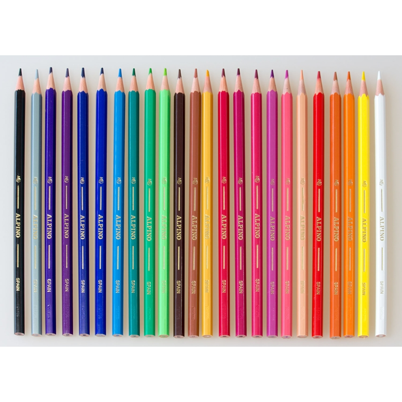 Estuche Lápices Color (24 Colores) Alpino