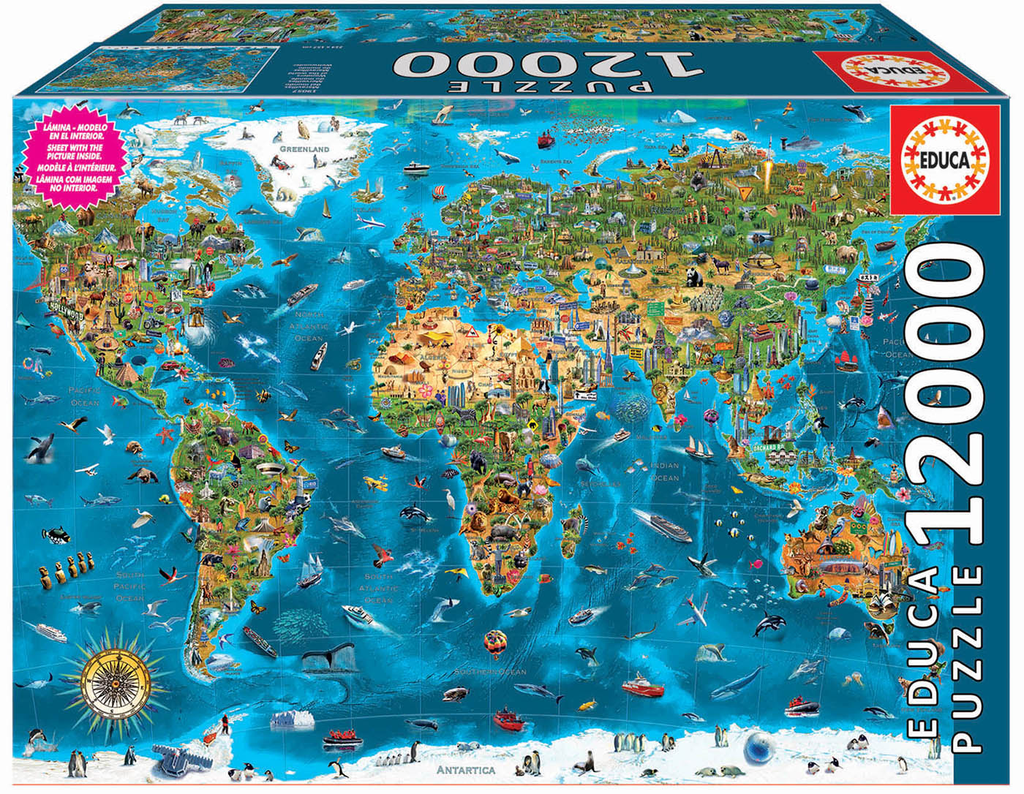 Puzzle 12000 piezas -Maravillas del Mundo- Educa