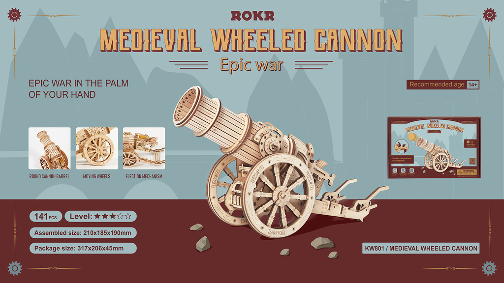 Kit -Cañón Bombarda- Rokr Robotime