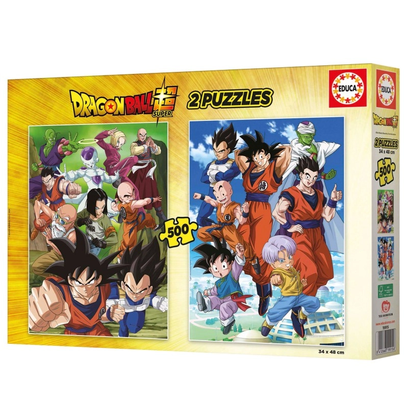 Puzzle 2 x 500 piezas -Dragon Ball- Educa