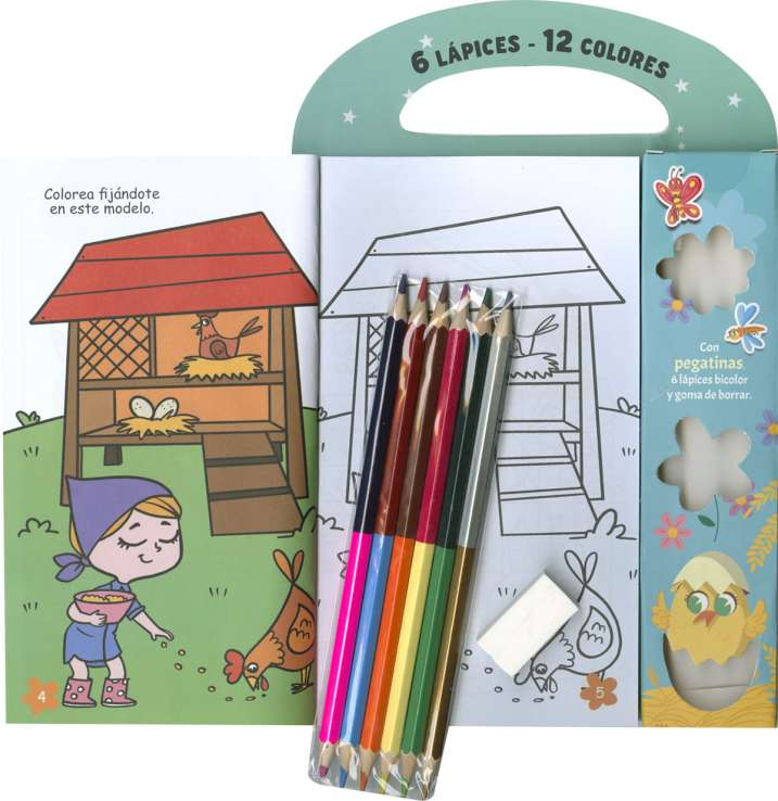 6 Lápices, 12 Colores -Dinosaurios- Susaeta Ediciones
