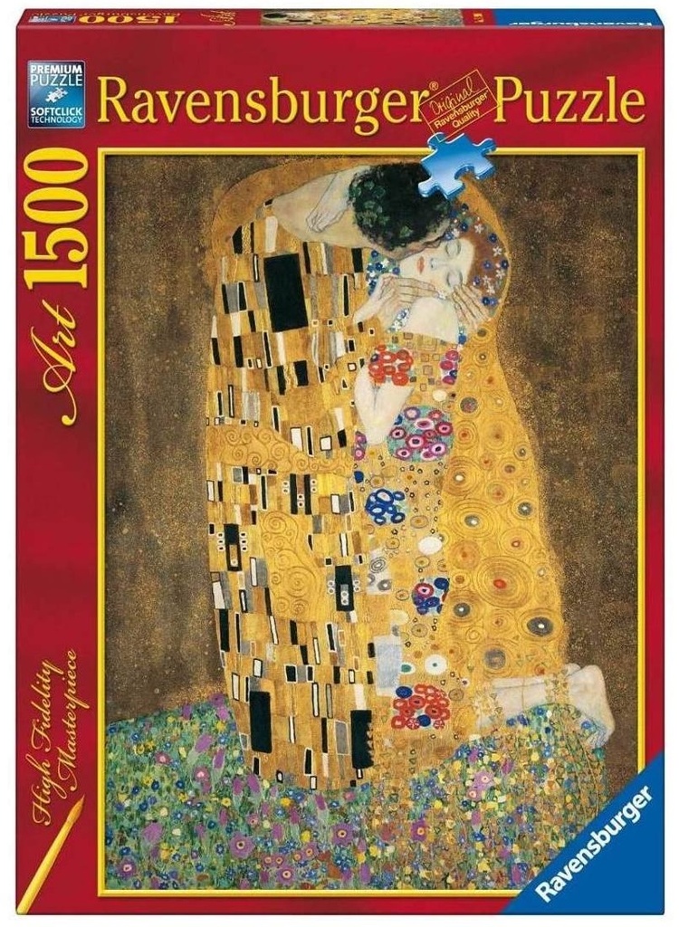 Puzzle 1500 piezas -Klimt: El Beso- Ravensburger