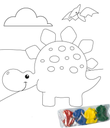 Bloc y Pinturas -Dinosaurios- Susaeta Ediciones