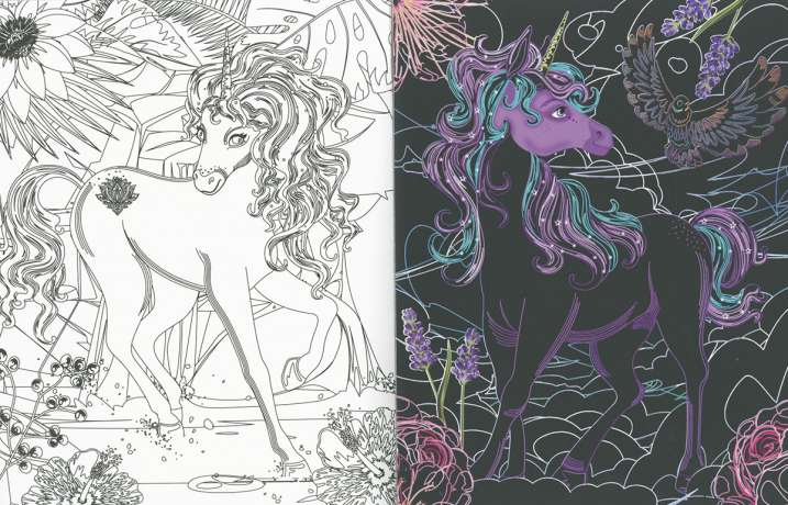 Dibujos para Colorear y Raspar -Unicornios- Susaeta Ediciones