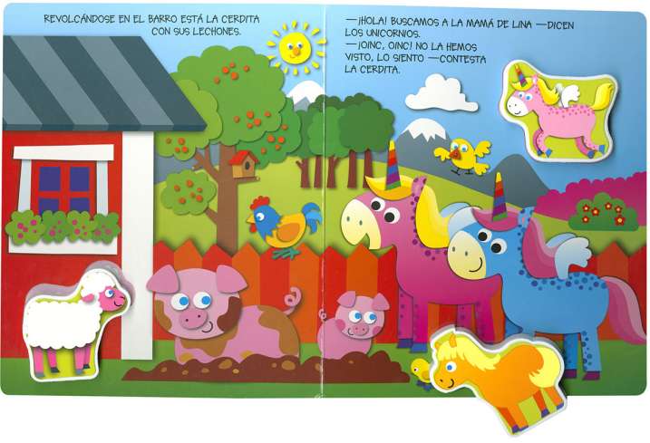 Busca y Encaja: Los Unicornios y la Ovejita Lina -Susaeta Ediciones