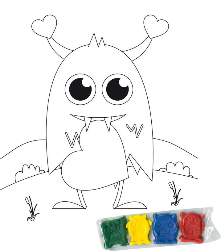 Bloc y Pinturas -Monstruos- Susaeta Ediciones