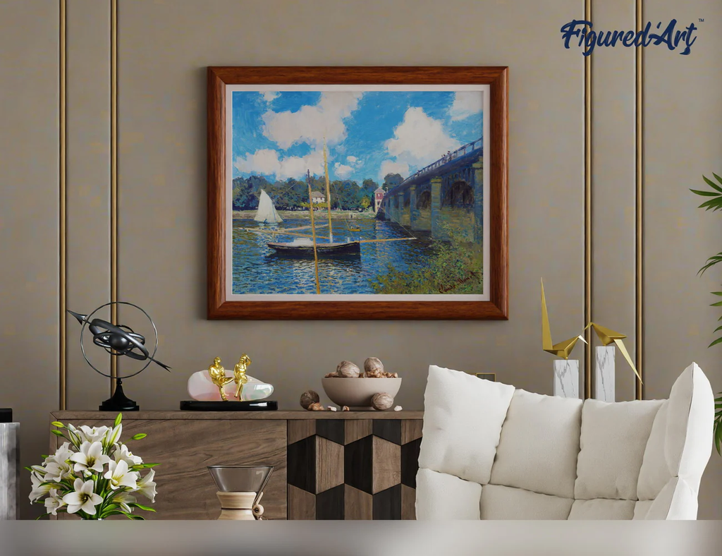 Pintar Por Números -El Pont d'Argenteuil- Bastidor 40 x 50 cm. Figured´Art