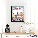 Pintar Por Números -Viaje a París Florido- Bastidor 40 x 50 cm. Figured´Art