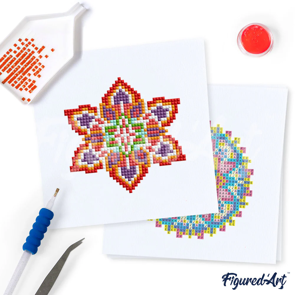 Set 9 Mini Pintar con Diamantes -Mariposas- 15 x 15 cm. Figured´Art