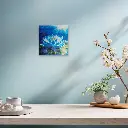 Pintar con Diamantes -Loto Blanco Brillante- Bastidor 25 x 25 cm. Figured´Art