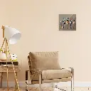 Pintar Por Números -Cebras de Espaldas- Bastidor 20 x 20 cm. Figured´Art