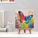 Pintar Por Números -Mariposa Tropical- Bastidor 20 x 20 cm. Figured´Art