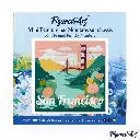 Pintar Por Números -Poster de Viaje a San Francisco- Bastidor 20 x 20 cm. Figured´Art