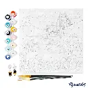 Pintar Por Números -Poster de Viaje a San Francisco- Bastidor 20 x 20 cm. Figured´Art