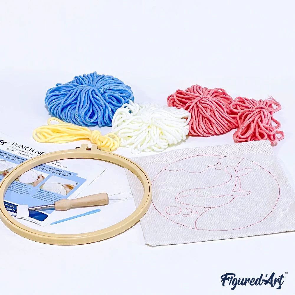 Set Bordado Aguja Mágica -Variación de la Hoja 2- 20 cm. Figured´Art
