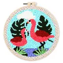 Set Bordado Aguja Mágica -Par de Flamencos- 20 cm. Figured´Art
