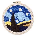 Set Bordado Aguja Mágica -Bella Noche Estrellada- 20 cm. Figured´Art