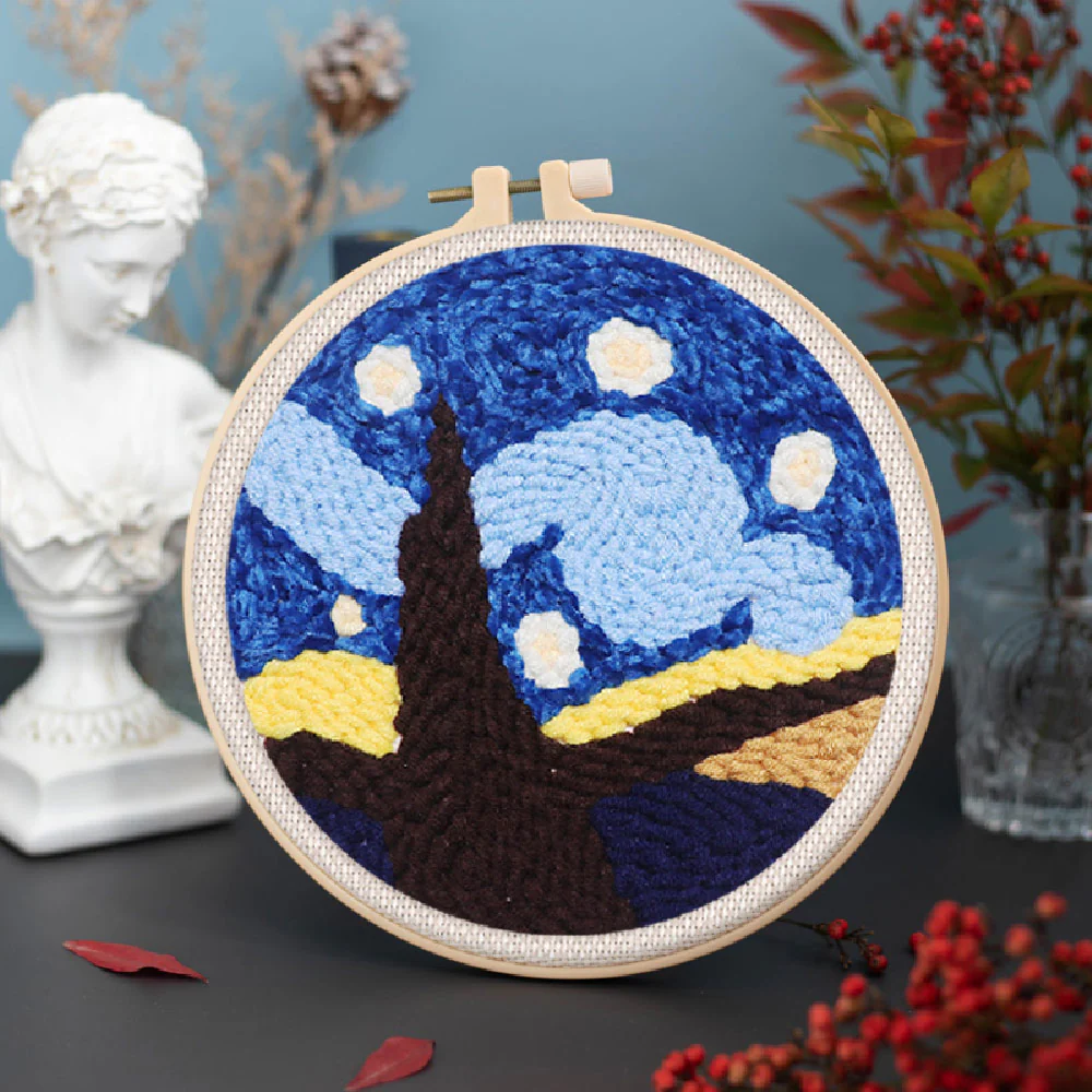 Set Bordado Aguja Mágica -Bella Noche Estrellada- 20 cm. Figured´Art