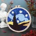 Set Bordado Aguja Mágica -Bella Noche Estrellada- 20 cm. Figured´Art
