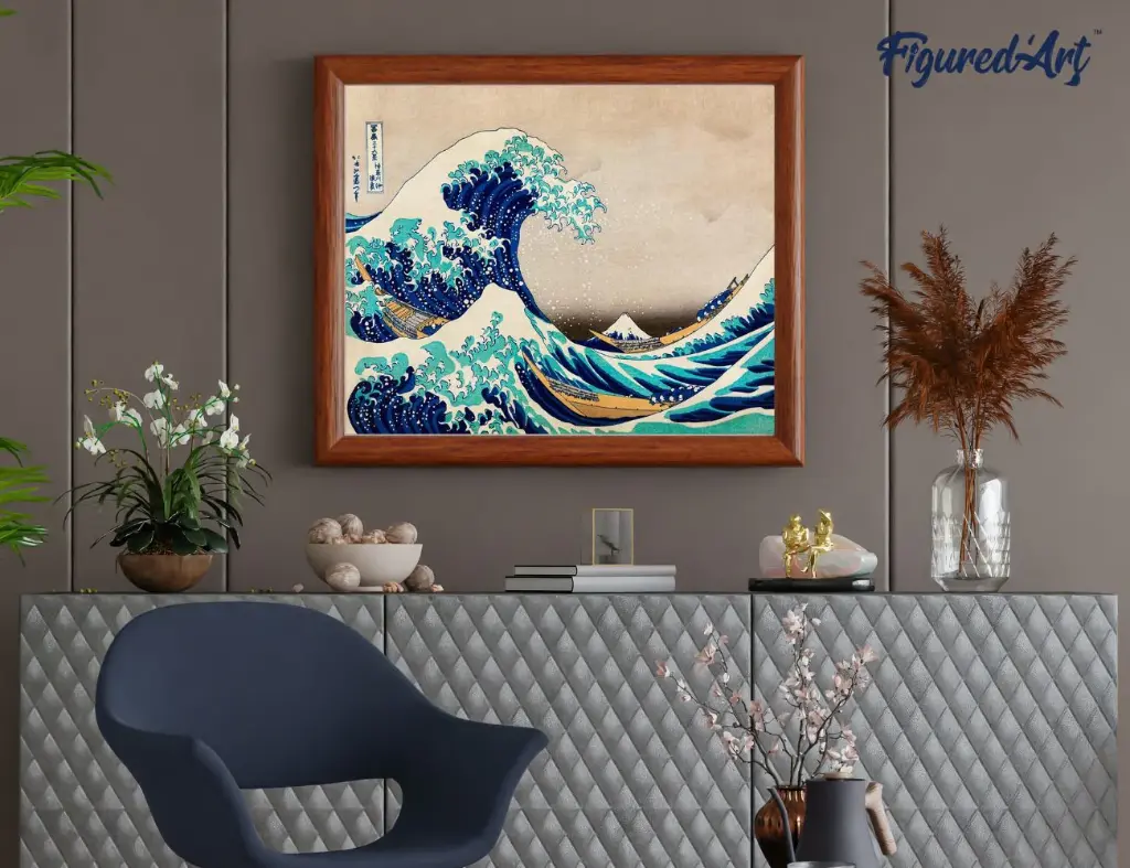 Pintar Por Números -La gran Ola de Kanagawa, Katsushika Hokusai- Bastidor 40 x 50 cm. Figured´Art