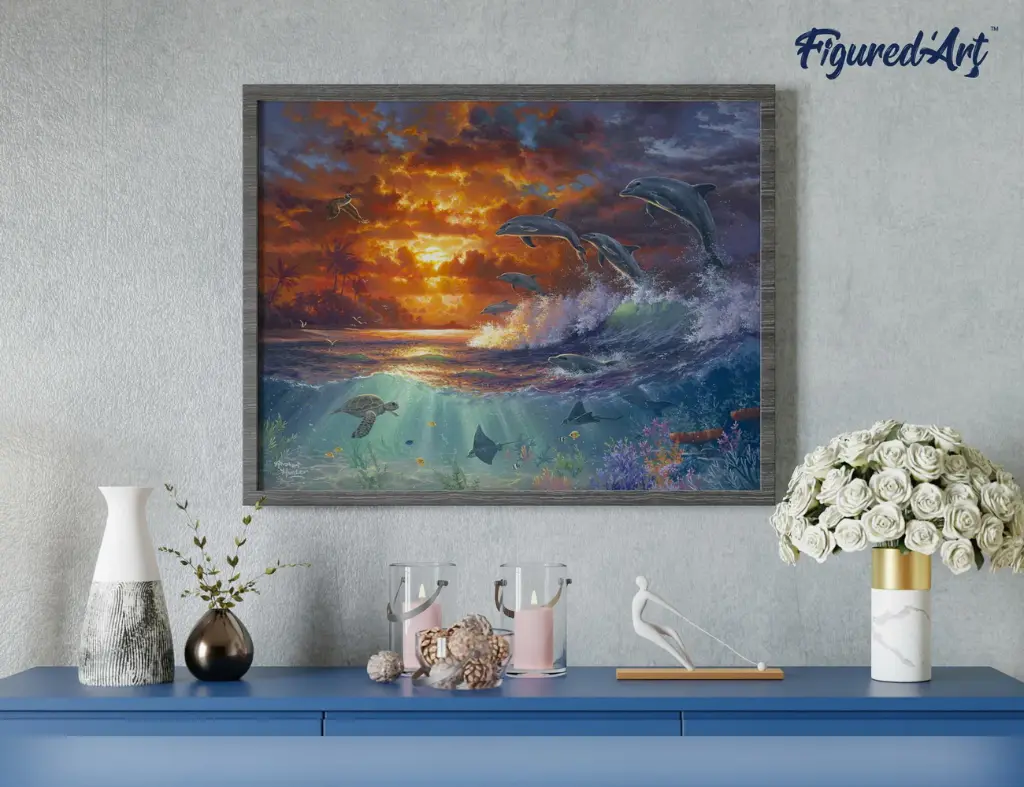 Pintar Por Números -Bajo los Cocos- Bastidor 40 x 50 cm. Figured´Art