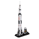 Set Puzzle 3D -Cohete Saturno V-