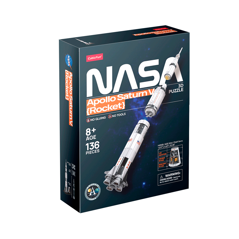 Set Puzzle 3D -Cohete Saturno V-