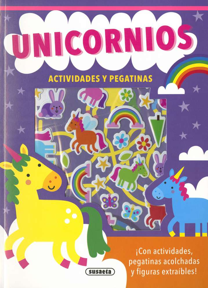 Actividades y Pegatinas Acolchadas -Unicornios- Susaeta Ediciones