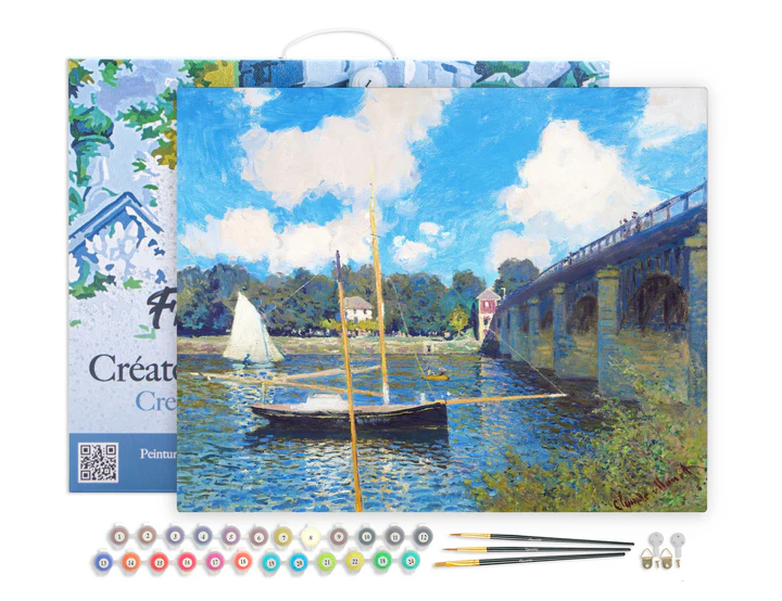 Pintar Por Números -El Pont d'Argenteuil- Bastidor 40 x 50 cm. Figured´Art