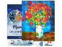 Pintar con Diamantes -Jarrón con Amapolas, Van Gogh- Bastidor 40 x 50 cm. Figured´Art