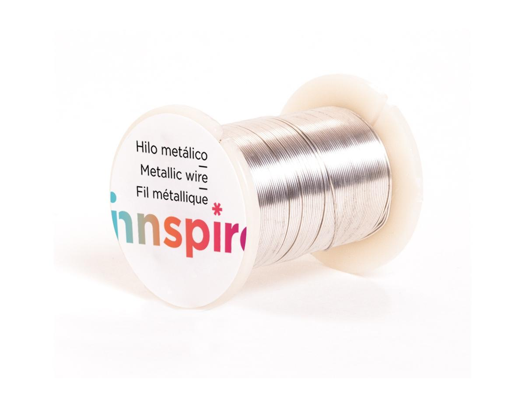Hilo Cobre color Plata 0,45 mm. (Rollo 18 m.)