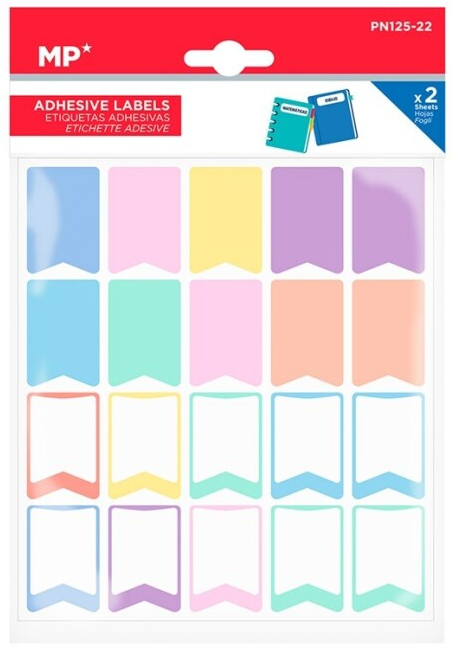 Etiquetas Señalizadoras Adhesivas Personalizables 24 x 35 mm. (2 Hojas)