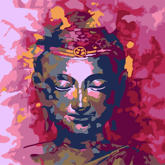 [DP-SFA065-Y] Pintar con Diamantes -Buda- Bastidor 25 x 25 cm. Figured´Art