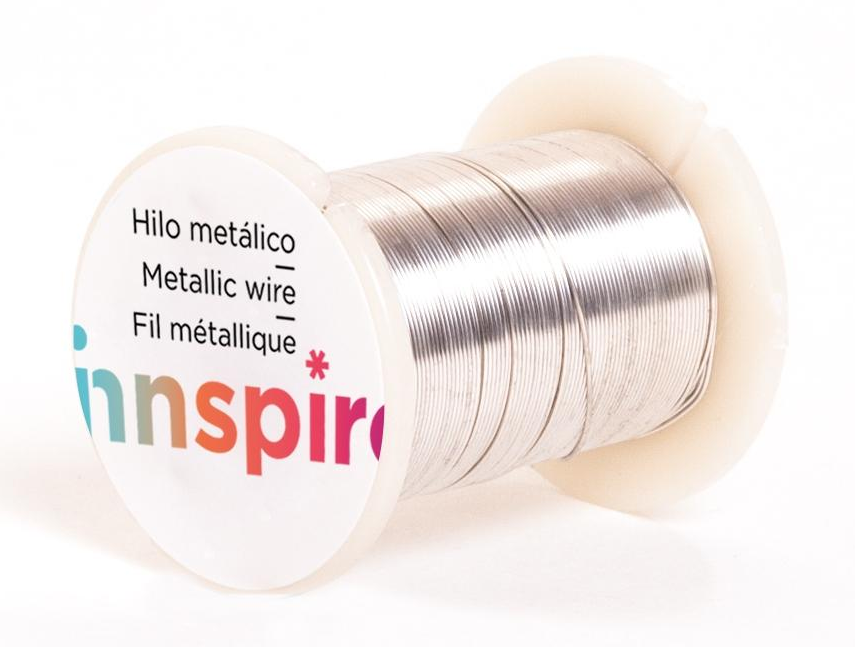 Hilo Cobre color Plata 0,60 mm. (Rollo 16 m.)