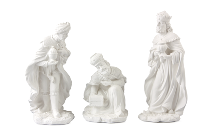 Figuras Reyes Magos Capa 30 cm. (3 pzs.) Escayola